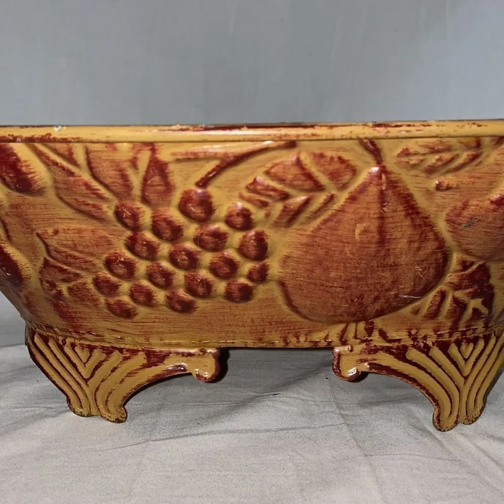 Metal Basket  with fruit decor